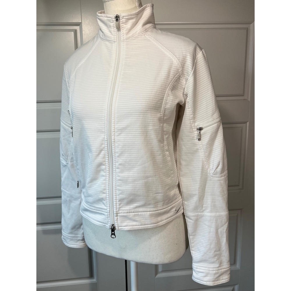Nike Sphere‎ Women's Full Zip Athletic Jacket Running Lightweight White S - Picture 3 of 16